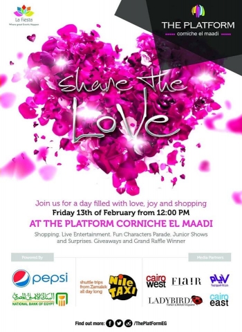 Share The Love at The Platform- Friday 13th of Feb